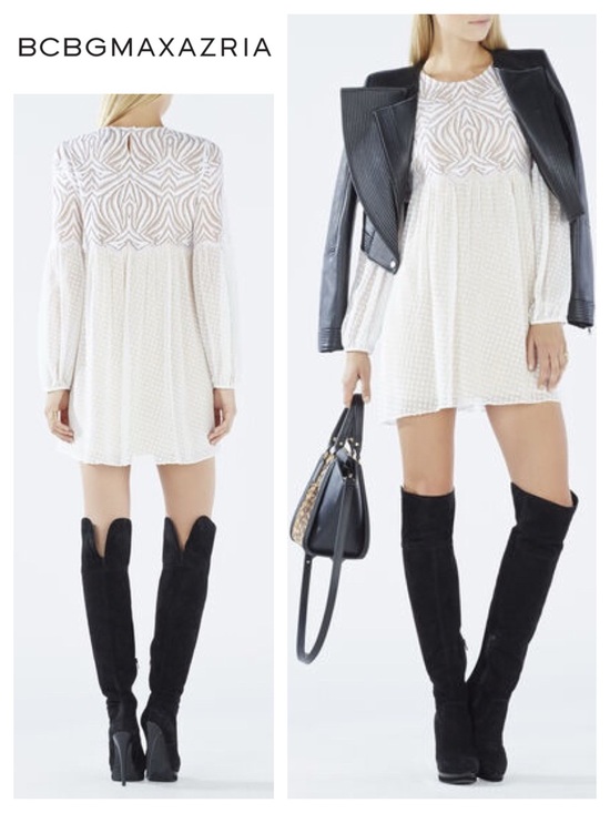 BCBGMaxAzria Dresses & Skirts - BCBGMaxAzria Kitra Lace Peasant Dress